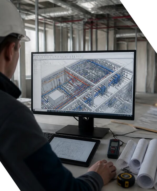 Создание BIM модели инженерных сетей для объектов в Саяногорске